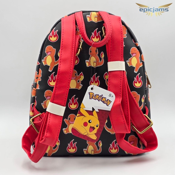 Loungefly Pokemon Charmander Flames Mini Backpack